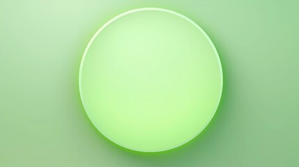 Light green background, Abstract geometric circle ring color shape. generative ai