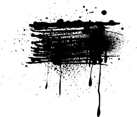 墨と飛沫・垂れ・汚れのインク