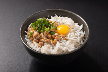 しらす納豆ごはん