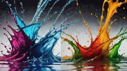 water splash background eps format