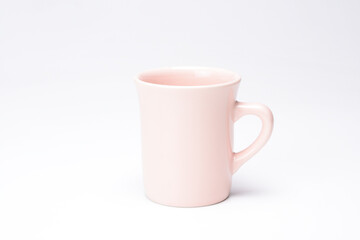 ピンクのマグカップ