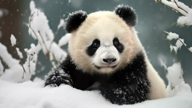 a cute panda, footage, 4k footage, videos