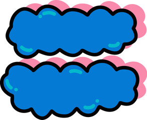 Cartoon Comic Cloud Alphabet Illustration Letters And Numbers And Symbols