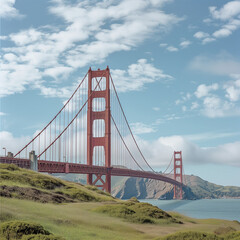 Fototapeta premium High-Resolution Travel Photograph: Golden Gate Bridge