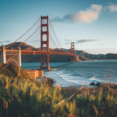High-Quality Travel Photograph: The Majestic Golden Gate Bridge