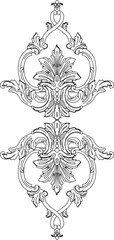 Sketch vector illustration design ornament ornate motif classic vintage ethnic sacred floral symbol icon