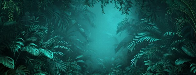 Fototapeta na wymiar jungle green background