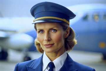 portrait of a pilot woman