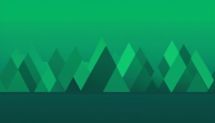 Green Geometric Background: Modern Flat Style Vector Illustration