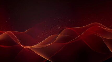 abstract dark red background with net-shaped gold lines. generative ai