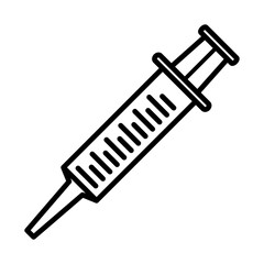 syringe injection icon illustration