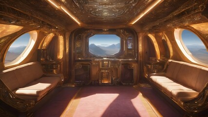 Alien Cabin Ship Background Very Cool