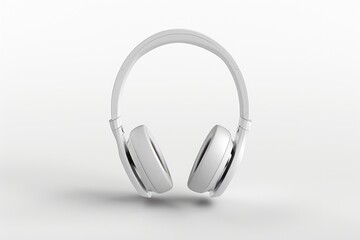 Close-up headphones on a white background