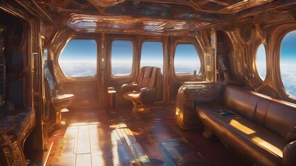Alien Cabin Ship Background Very Cool