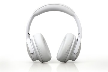 Close-up headphones on a white background
