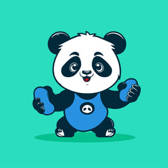 cute panda design vector illustration