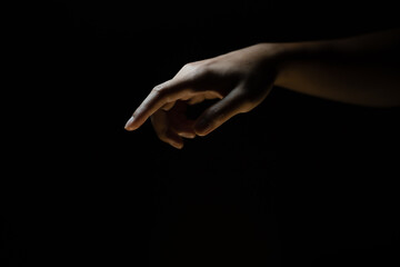 finger, touch, gesturing, male, pointing, black, background, hand, gesture, man, index, isolated,...