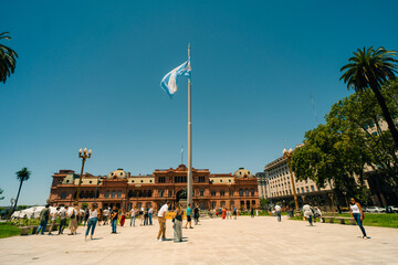 Casa Rosada in Buenos Aires, Argentina - dec 2th 2023