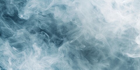 Ethereal smoke pattern, blending soft grays, whites, and subtle blues, creating a mysterious and mystical atmosphere