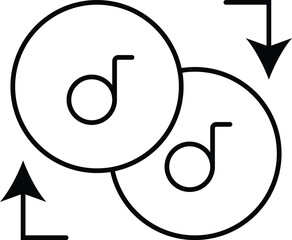 Rounded filled Editable stroke Mix Icon