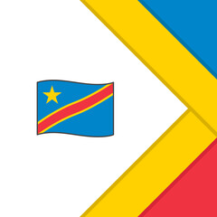 Democratic Republic Of The Congo Flag Abstract Background Design Template. Democratic Republic Of The Congo Independence Day Banner Social Media Post. Democratic Republic Of The Congo Cartoon