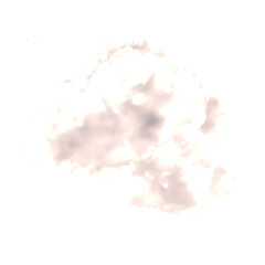 white cloud  on transparent png.