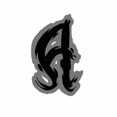 The letter A is unique and interesting