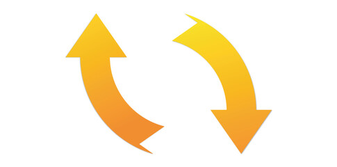 Arrows Rotating On White Background, Refresh, Reload, Recycle, Loop Rotation Sign Vector Illustration.	