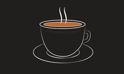 Tea & Coffee Cup Vector Design.
