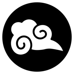 cloud glyph icon