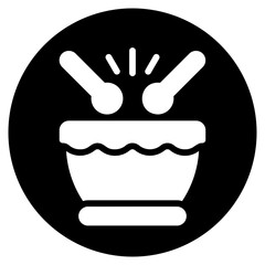 drum glyph icon