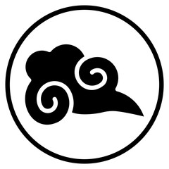 cloud glyph icon