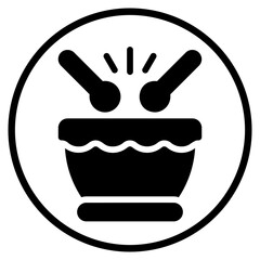 drum glyph icon