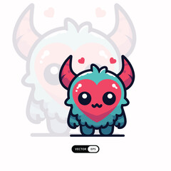 [ MEIJICRAFT ] Silhouette Valentine Day Of Dragon Monster Mascot Logo Icon Illustration