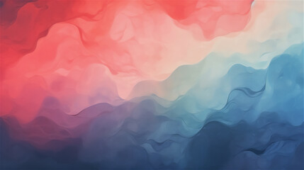 Ocean's Embrace: Warm to Cool Color Waves
