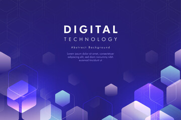 Digital technology abstract backdrop background