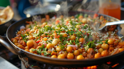 Ragda Pattice is part of the street food culture.