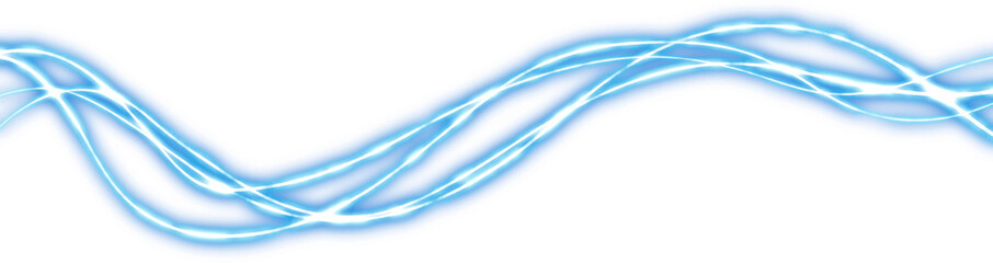 luxury neon lines with blue light