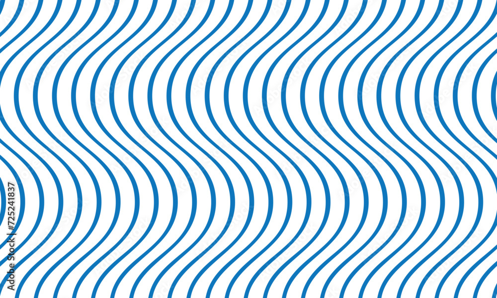 Poster abstract repeatable seamless vertical blue wave line pattern.