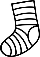 Obraz premium sock cartoon lineart
