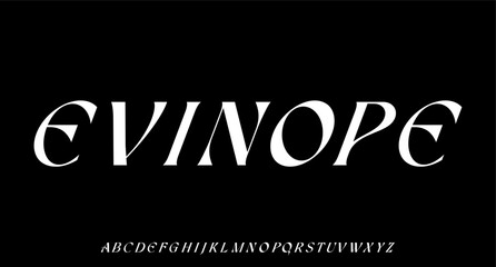 EVINOPE. the luxury and elegant font glamour style	
