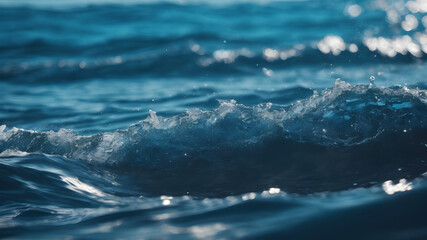 Fototapeta premium Splash background, close up shot of a wave 