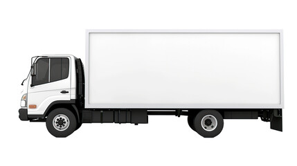 box cargo truck car isolated transparent background