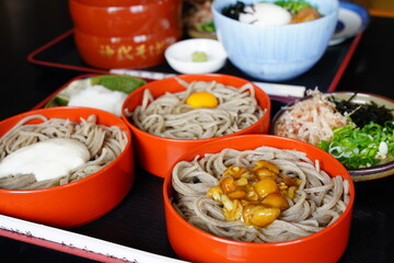 和食　そば　焼き鳥丼