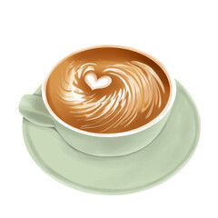 cup of coffee with latte art