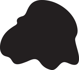 Black Paint Drop and Stain Illustration