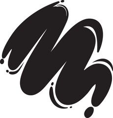 Black Paint Drop and Stain Illustration