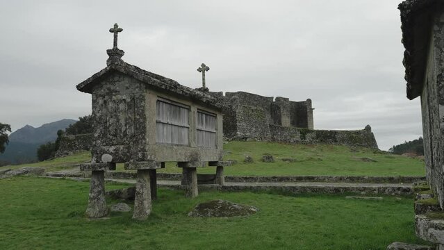 Lindoso's Ancient Granaries espigueiros with Castle View