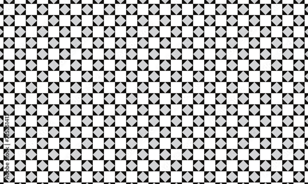 Poster abstract repeatable seamless grey black rectangle pattern.