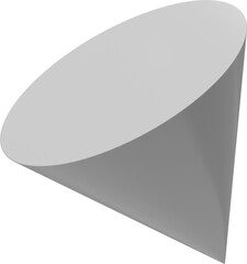 Gray Abstract Shape 3d Element Illustration